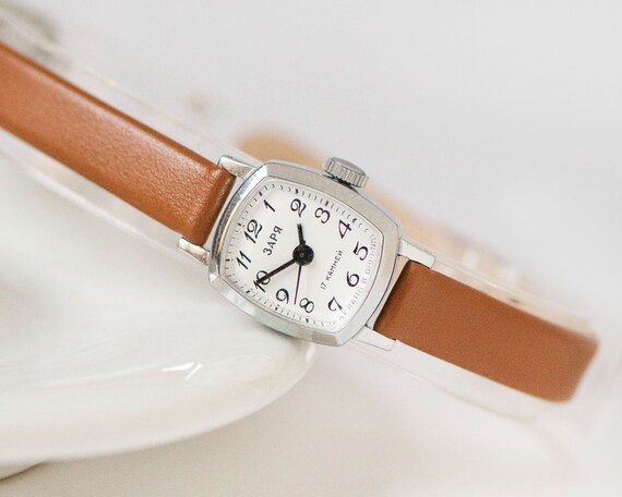 New old stock lady watch silver shade small Dawn … - image 7