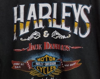 Vintage 1982 Harley Davidson Jack Daniels Graphic T-shirt