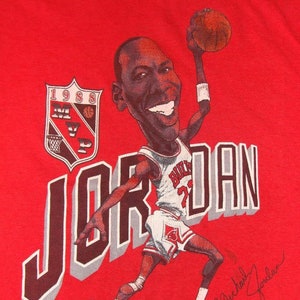 Vintage 80s Chicago Bulls Fever Caricature Shirt - High-Quality Printed  Brand