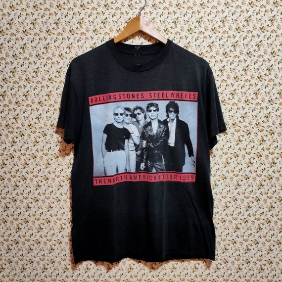 80s Vintage Rolling Stones Steel Wheels Tour T-shirt - Etsy