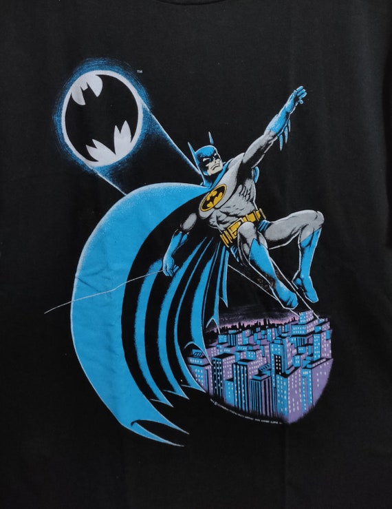 80\'s Vintage 1988 DC Comics Batman T-shirt Black - Etsy