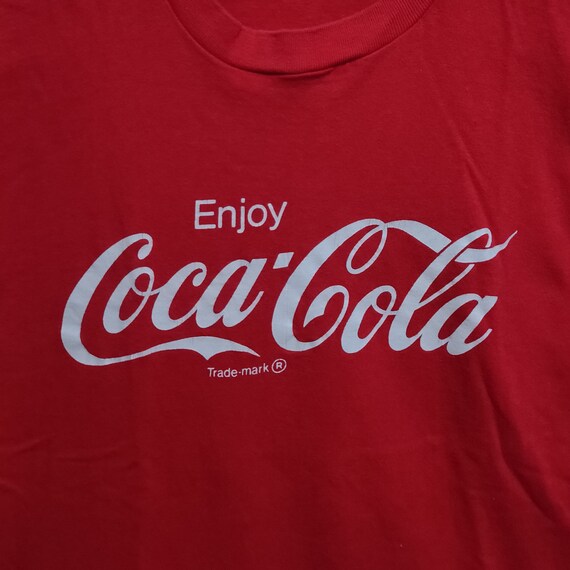 80's Vintage Enjoy Coca Cola Coke T-Shirt Red
