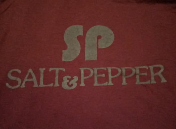 Vintage 80's Salt and Pepper Red T-Shirt - image 1