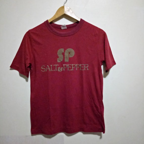 Vintage 80's Salt and Pepper Red T-Shirt - image 2