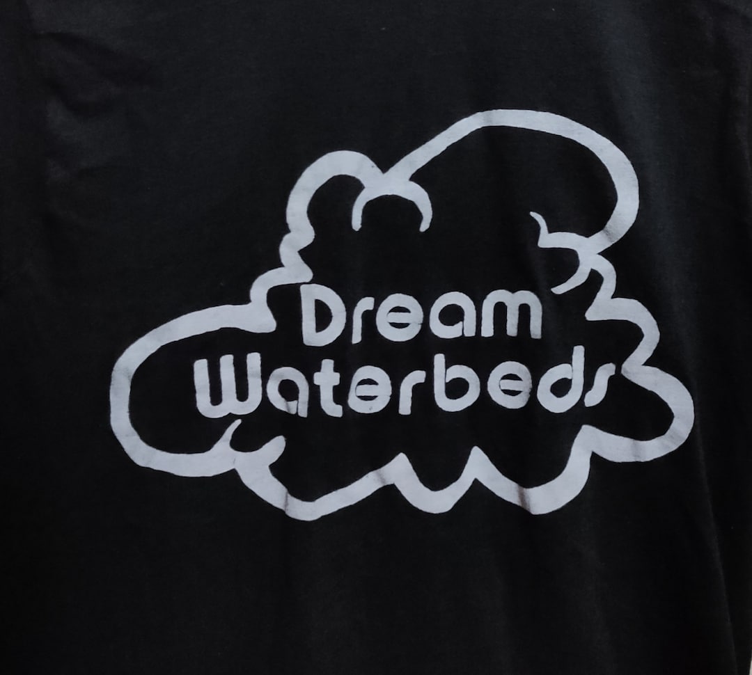 Vintage 80s Dream Waterbeds Black Tshirt Etsy UK
