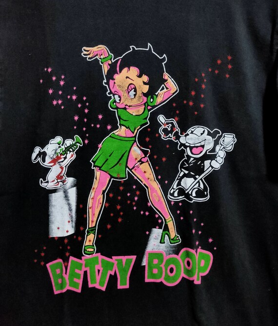 Vintage 90's Betty Boop Black T-shirt Medium
