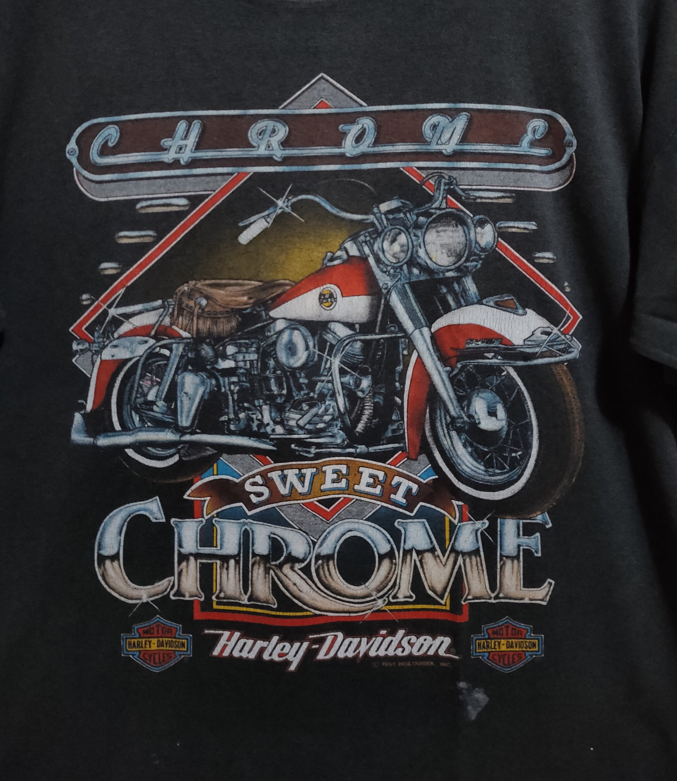 90s Harley ロンT Chrome Sweet Chrome XL