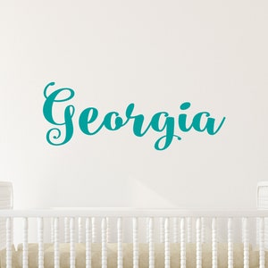 Girls Name Decal, Vinyl Decal, Nursery Wall Art, Nursery Wall Decal, Baby Name Sign, Girls Name Decal, Wall Name Decal, Custom