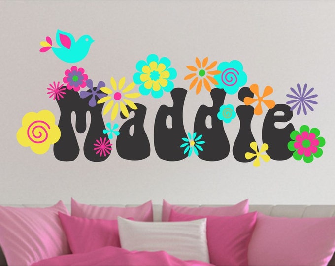 Teen Vinyl Wall Decal Retro Wall Art Girls Boys Room Vinyl Wall