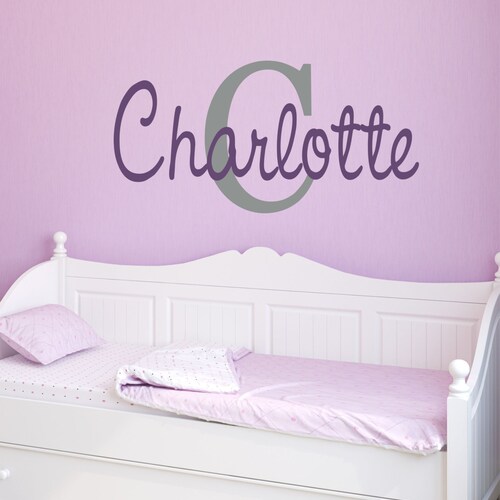 Wall Decal Vinyl Decals Girls Name Decal Teen Room Decor Etsy