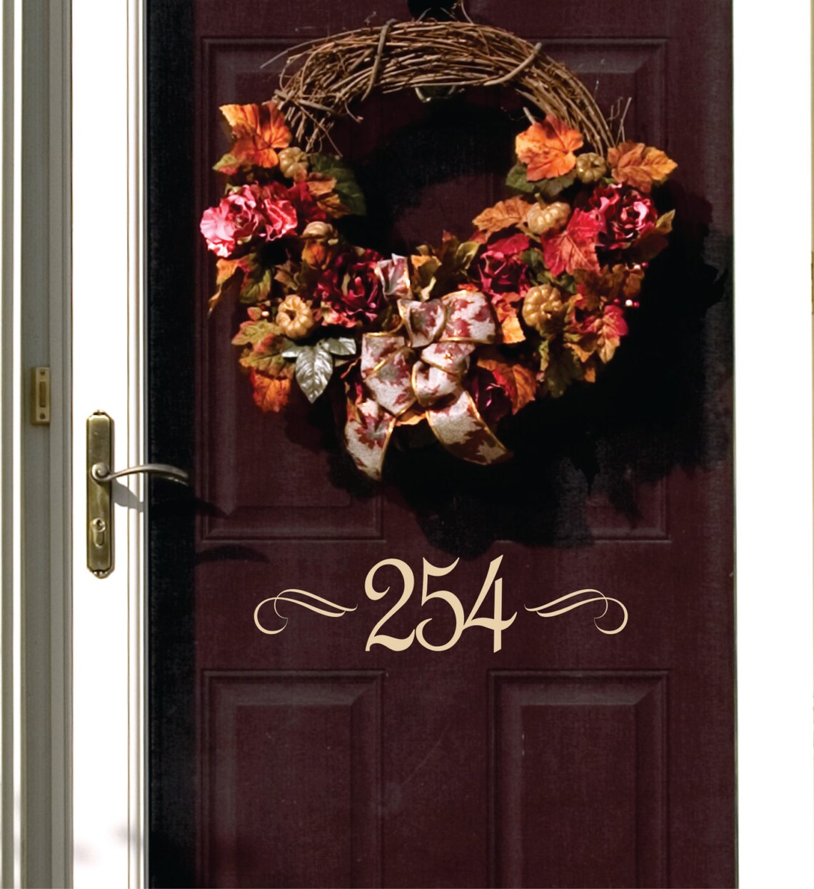 Number Decals House Number Vinyl Lettering Small Decal Etsy