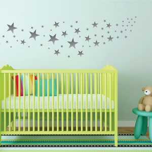 Gold Vinyl Star Wall Stickers for Nursery and Kids Room Decor
