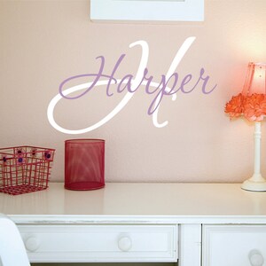 Girls Custom Name Wall Decal // Girl Name Decal //  Monogram Wall Decal // Personalized Name // Girls Bedroom Decal // Girls Name Sign