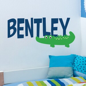 Custom Alligator Wall Decal for Nursery and Kids Room Decor