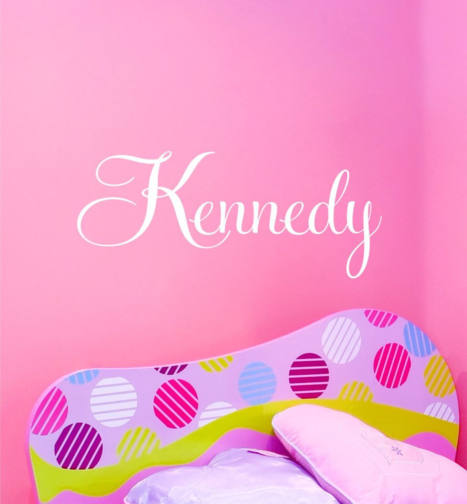 Kids Name Wall Decals Girl Name Decal Custom Vinyl Decal Etsy