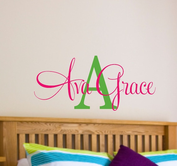 wall decal name wall name decal girls name decal teen room | etsy