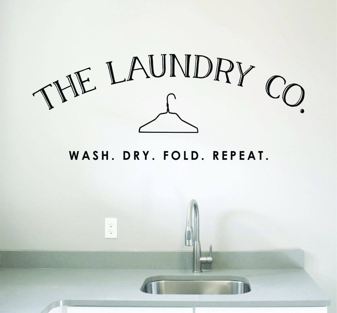 Laundry Room Decor Vinyl Decal, Laundry Room Decor, Laundry Room Wall ...