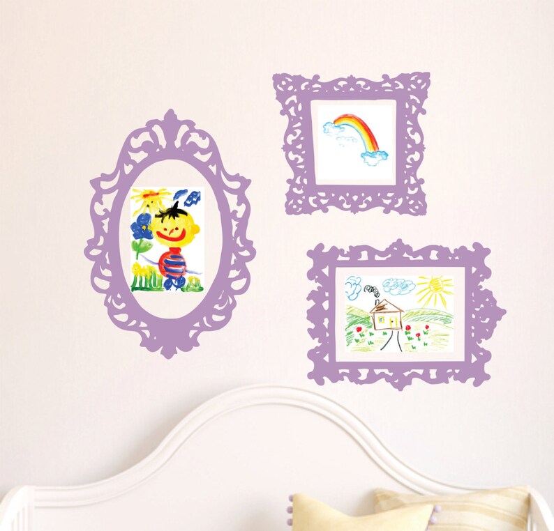 Wall Decal Frames Playroom Wall Art Nursery Wall Decals Etsy