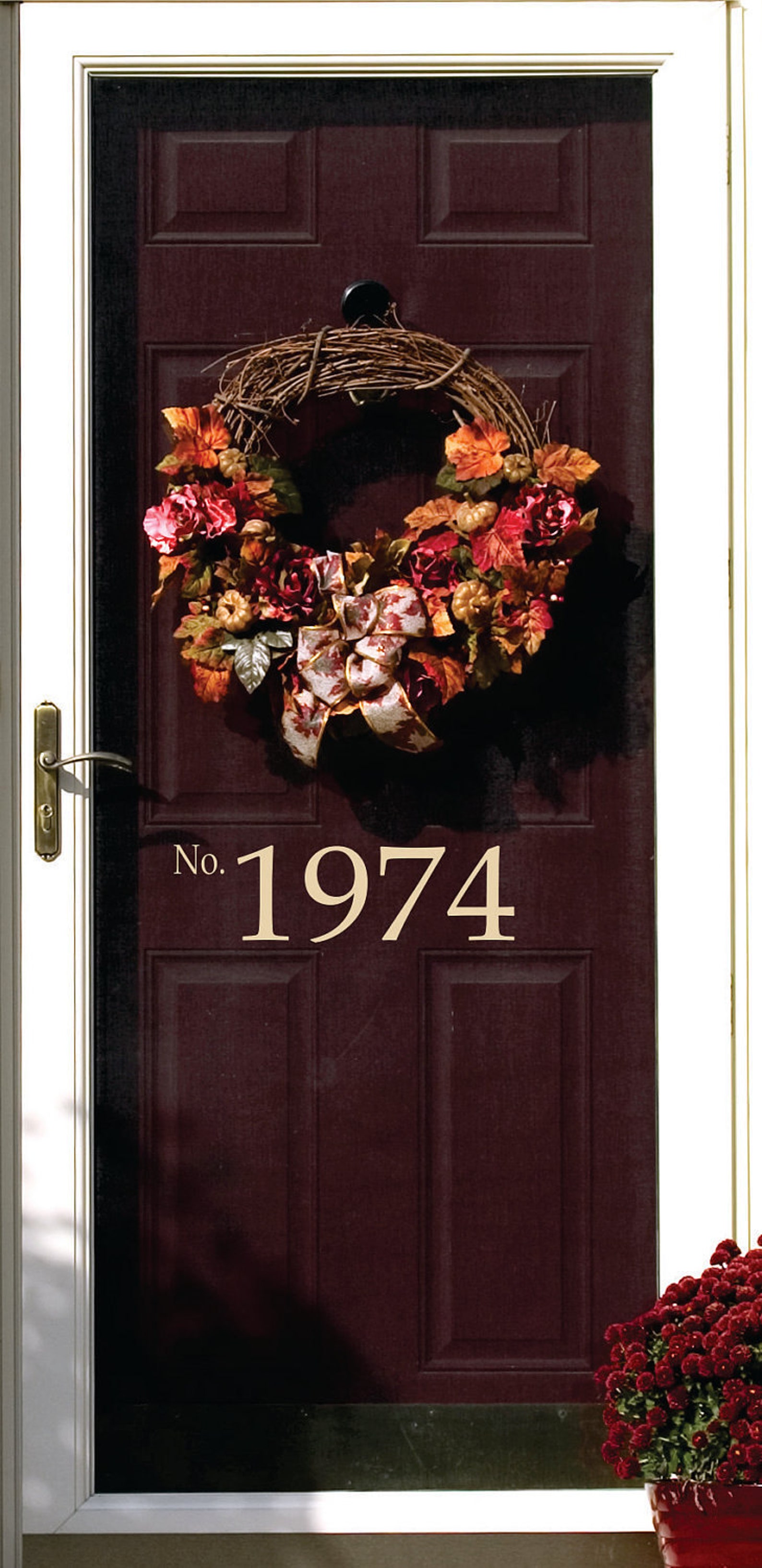 Wall Decalshouse Number Vinyl Lettering Small Decal Wall Etsy