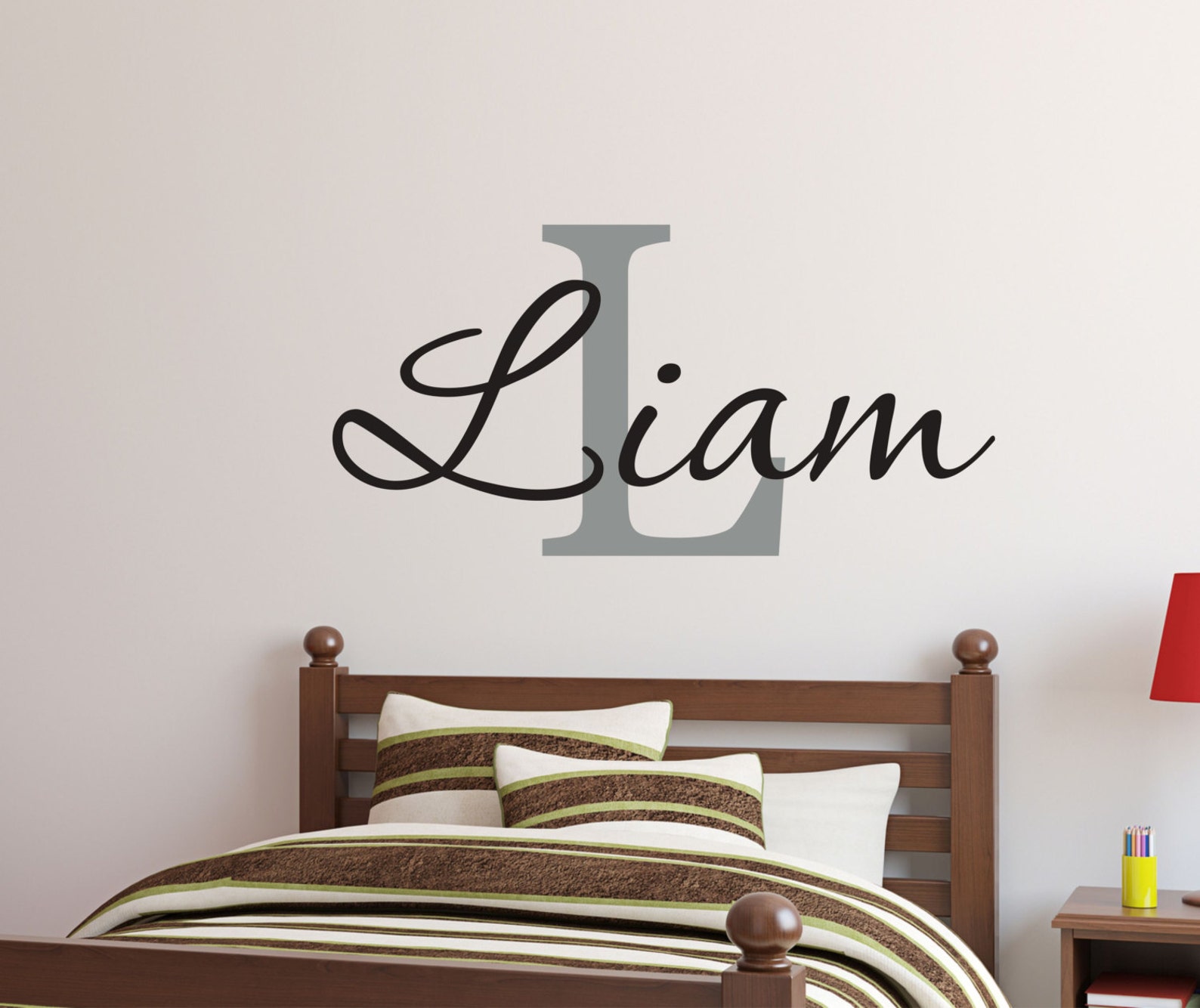 Personalized Wall Decal Boy Name Wall Decal Nursery Wall Decal Etsy