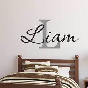 Personalized Wall Decal Boy Name Wall Decal Nursery Wall Decal Personalized Name Decal Vinyl Wall Decal Boys Name Decal Vinyl Lettering