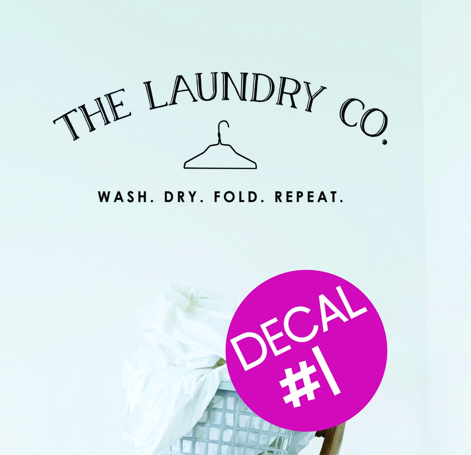 Laundry Room Decor Vinyl Wall Decal Laundry Room Wall Art Etsy