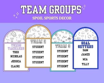 Pósteres de equipos deportivos / Editables / Decoración para el aula / Regreso a clases / Decoración para deportes de riesgo