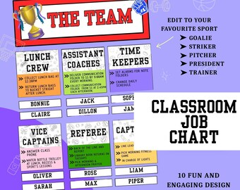 Plantilla para aula deportiva (editable) / Plantilla para profesores de Spoil Sport / Descarga instantánea