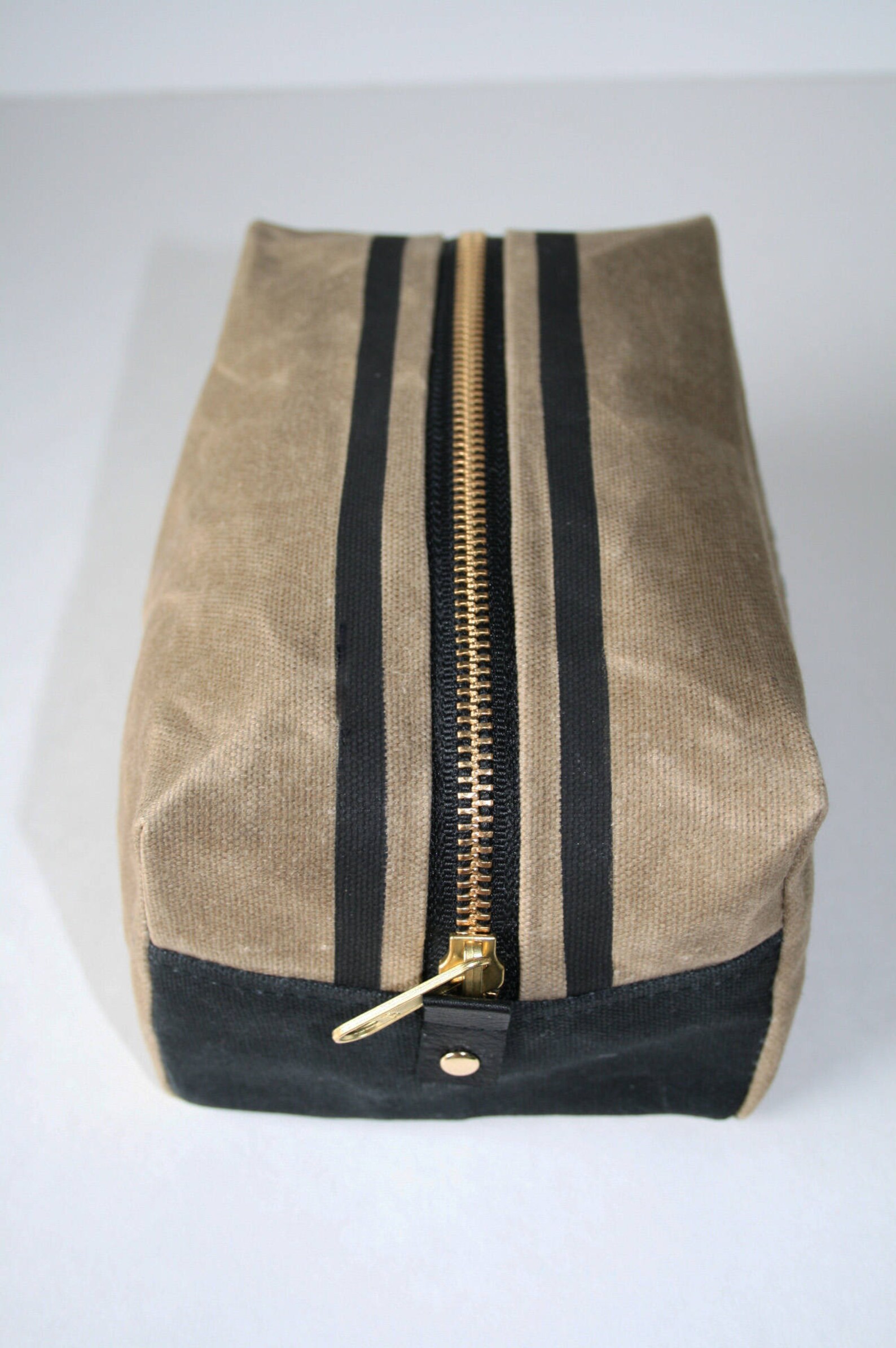 Mini Dopp Kit, Shave Bag, Waxed Canvas Toiletry Bag, Monogrammed Mens