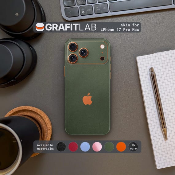 iPhone 17 Pro Max Premium Skin | Präzisions-Vinyl Wrap | Kratzschutz Folie | GRAFITLAB München