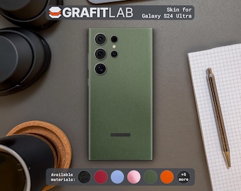 Samsung Galaxy S24 Ultra Skin / Pellicola protettiva antigraffio / Rivestimento completo / Solo retro / Carbonio, mimetico, metallizzato / Opaco e lucido, Color Shift / GRAFITLAB