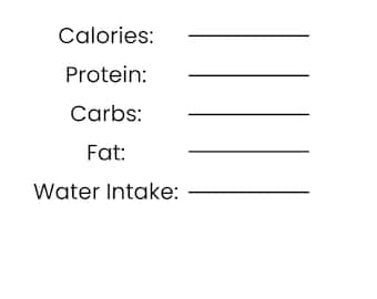 Simple Fat Loss Macro Tracker | Printable Calorie & Macro Planner | Beginner Friendly Fitness Tracker