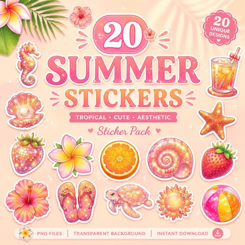 Stickers Aesthetic Summer - Etsy