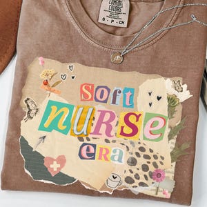 Nurse Collage Art Mixed Media PNG | Textured Scrapbook Nurse Graphic for DIY Shirts & Stickers | Paper Dimensional Art Collage