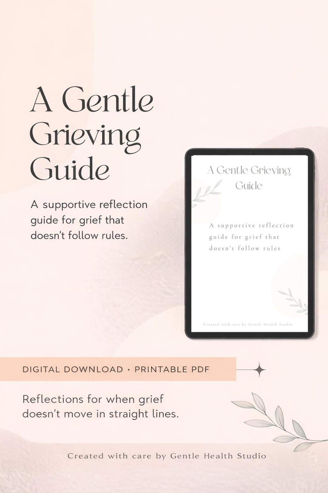 A Gentle Grieving Guide | Printable Grief Journal & Reflection Workbook ...