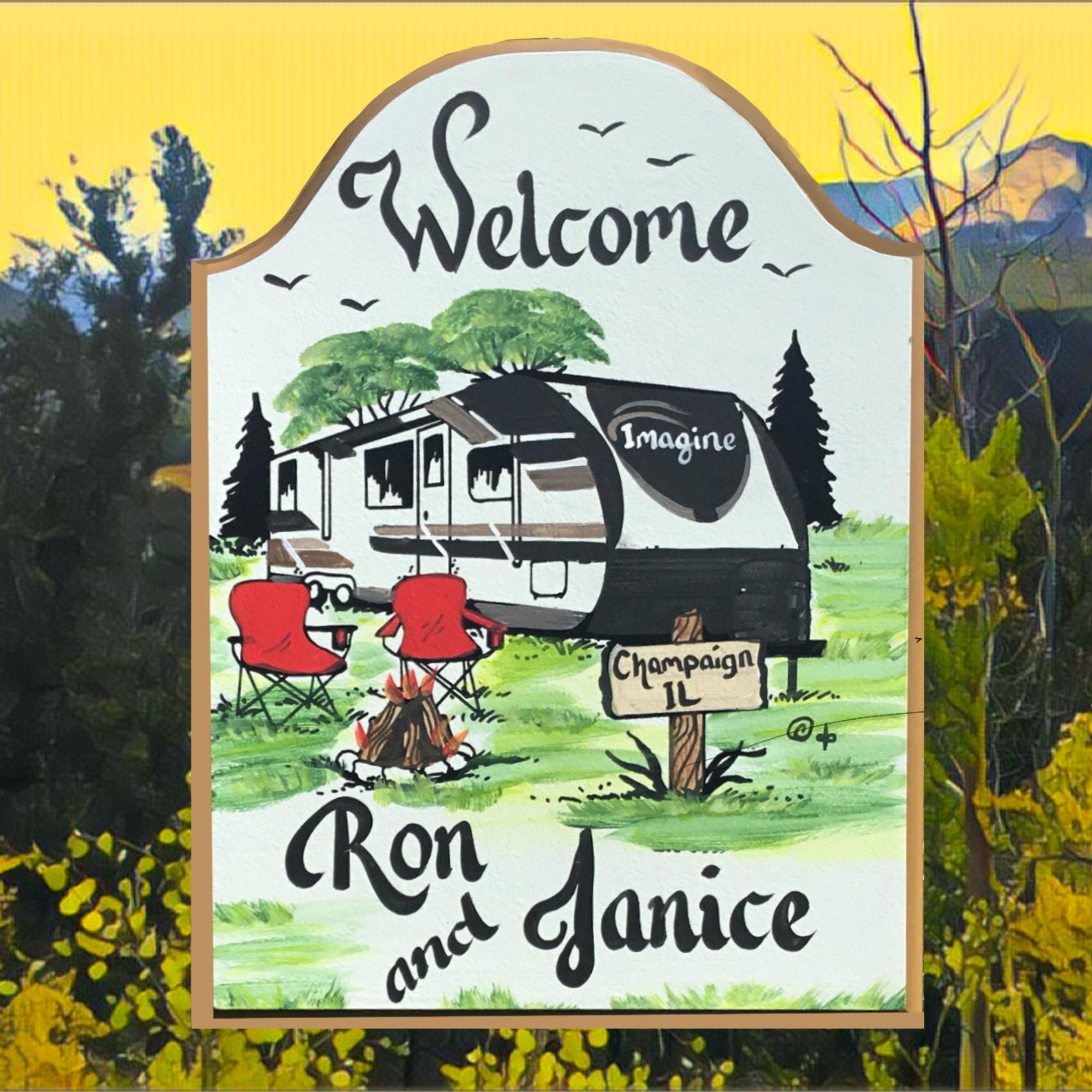 TRAVEL TRAILER Signs-weatherproof-camping-camper Signs- Camp Signs-rv ...