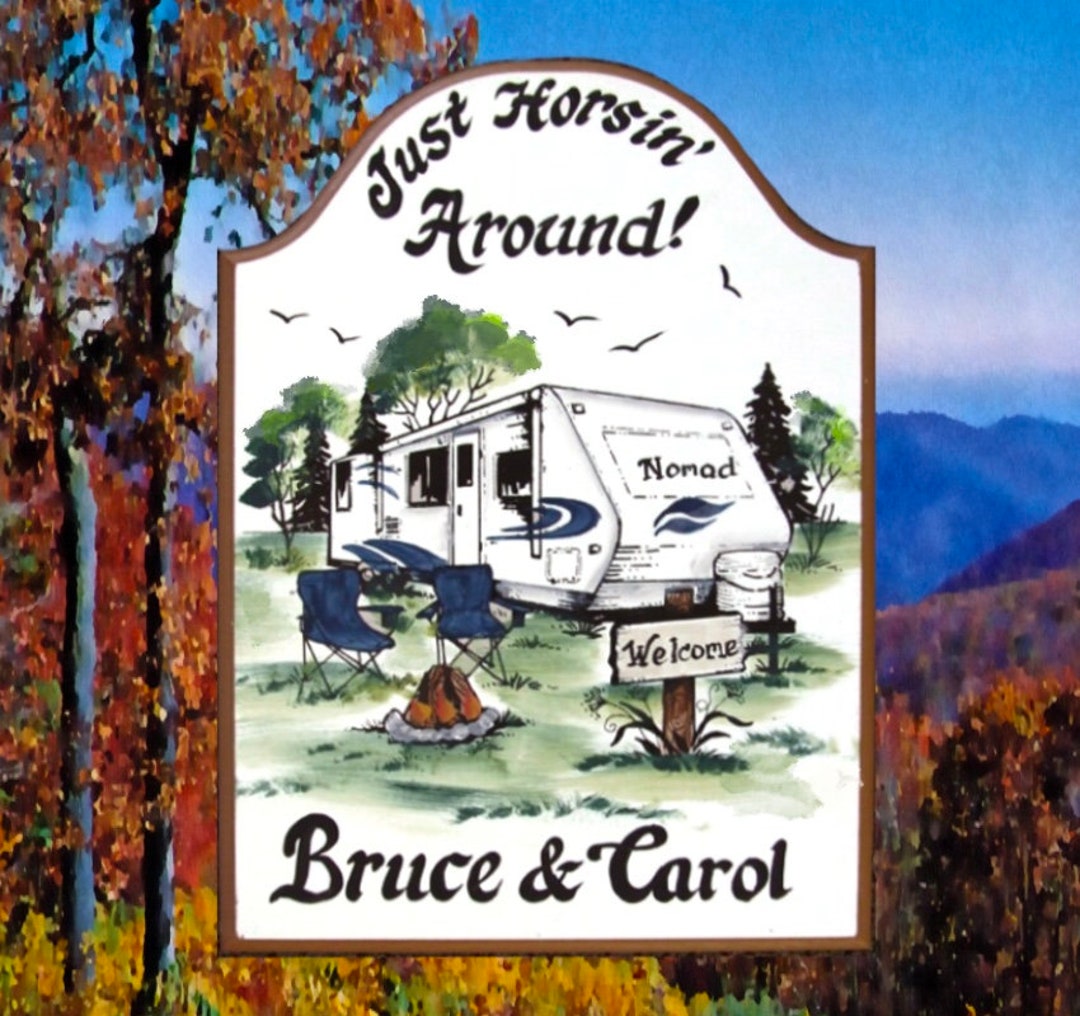 Trampolinme Sign Rv CAMPING Gift-travel Trailer Signs- Rv Signs-campsite Signs- Camp Signs ...
