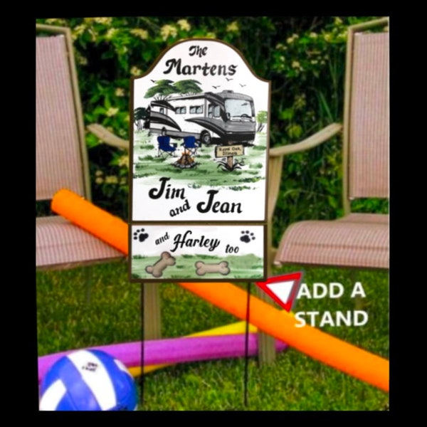 STAND to DISPLAY SIGNS, Garden, Yard, Home Campsite, Office
