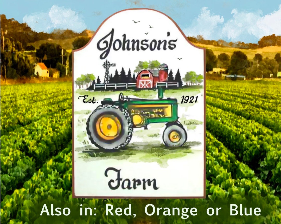 TRACTOR Sign,custom Farm Signs,signs Barn Signs,barn Decor,john Deere ...