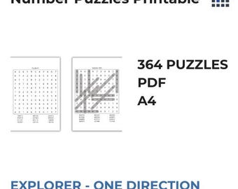 Number Puzzles Worksheets – Explorer Level Printable for Reasoning & Concentration