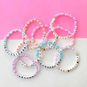 The Lucky Me Tour Bracelets | Hilary Duff Inspired Bracelets | Concert Bracelets | Beaded Friendship Bracelets