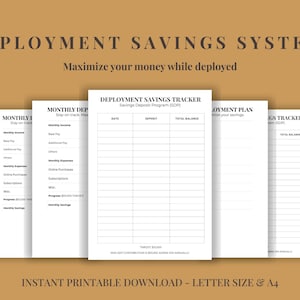 Può includere: Un sistema di risparmio di distribuzione stampabile, progettato per aiutare a massimizzare i risparmi. L'immagine mostra diverse pagine bianche con testo, tra cui un tracker dei risparmi, il reddito mensile e il monitoraggio delle spese. Il testo include "Massimizza i tuoi soldi durante la distribuzione".