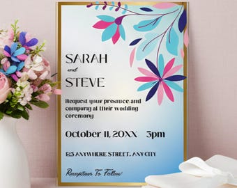 Invitación de boda descarga digital