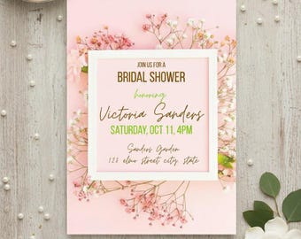 Descargar plantilla digital de invitación para despedida de soltera