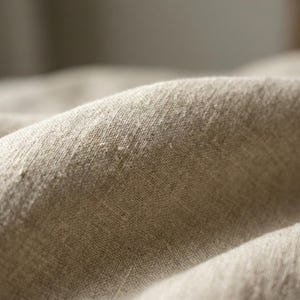 Blackout Linen Curtains: Organic Fabric, Warm Oatmeal Beige - Custom Sizes image 9