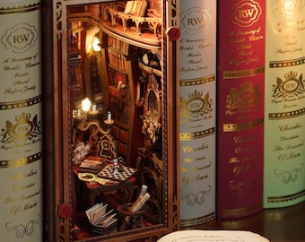 Beauty and The Beast Book Nook Kit – 3D Wooden Puzzle with LED
