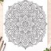 Mindfulness Mandala Coloring Pages – Stress Relief Art 2 Page ...