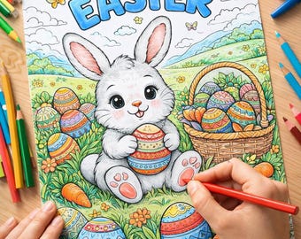 Disegni di Pasqua da colorare per bambini – Pacchetto stampabile (PDF)