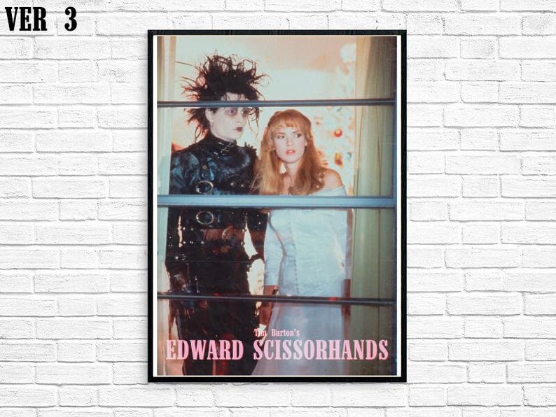 EDWARD SCISSORHANDS Poster - Etsy
