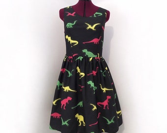 dinosaur pinafore womens